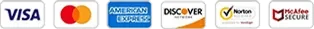 Accepted payment cards: Visa, Mastercard and American Express