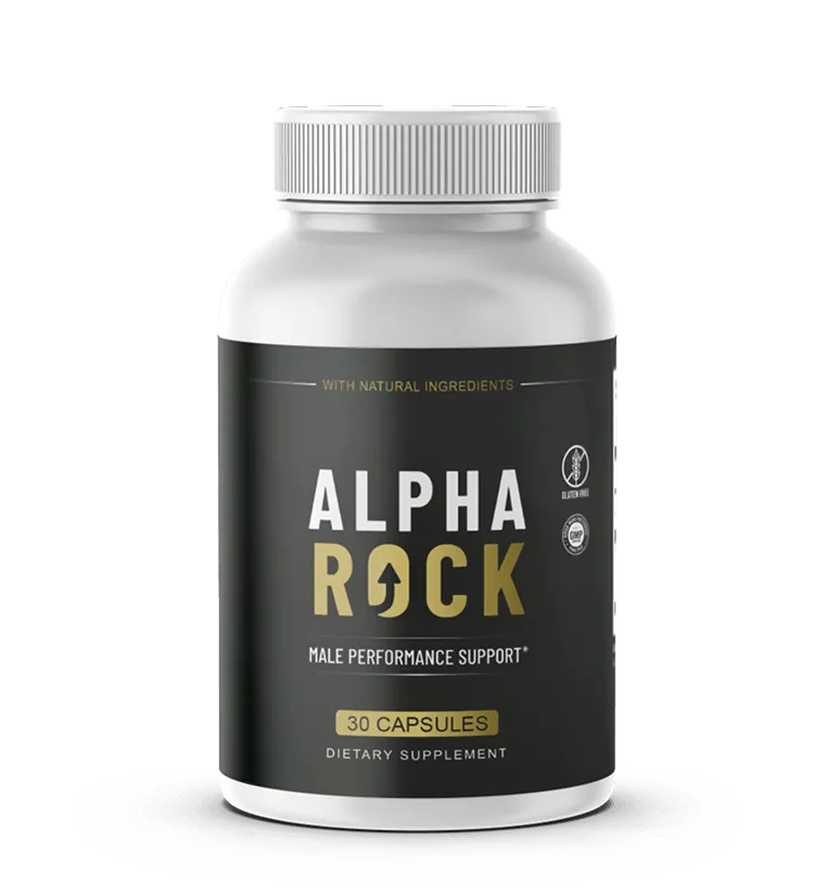 AlphaRock male performance support capsules, 30 capsules per bottle